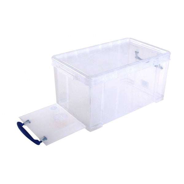 Really Useful Clear Plastic Storage Box 8 Litre - ONE CLICK SUPPLIES