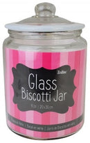 Zodiac Pink Glass Biscotti Jar 6 Litre - ONE CLICK SUPPLIES