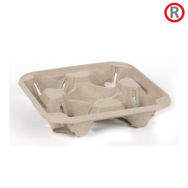 Belgravia  Moulded Pulp 4 Cup Carrier x 180s {Biodegradable & Recyclable} - ONE CLICK SUPPLIES