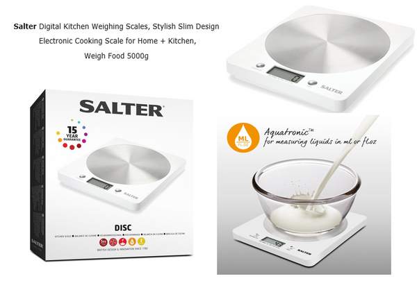 Salter White Kitchen Scale - ONE CLICK SUPPLIES