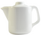 Porcelain White Teapot 500ml/17.5oz  {3-4 Cup}Fancy Modern Design - ONE CLICK SUPPLIES