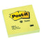 Post-it Sticky Notes Recycled 76x76mm Canary Yellow (Pack of 12 x 100 Sheets) - ONE CLICK SUPPLIES