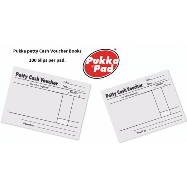 Pukka Pads Petty Cash Pad 100 Leaves 88x138mm White (Pack of 10) 103 1569 - ONE CLICK SUPPLIES