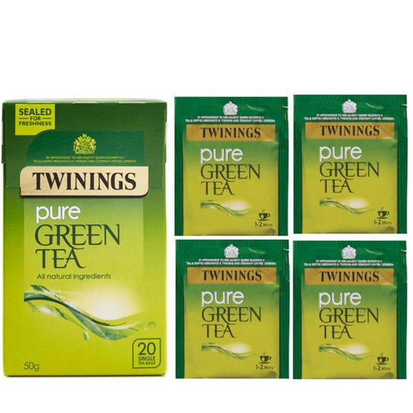 Twinings Pure Green Tea Bags (Pack of 20) - ONE CLICK SUPPLIES