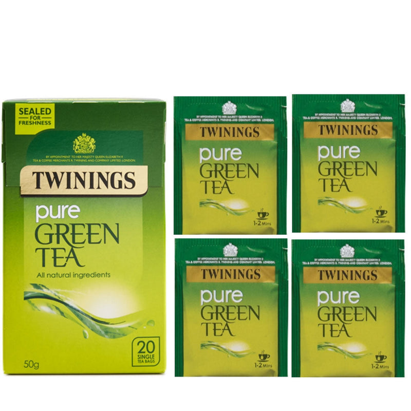 Twinings Pure Green Tea Bags (Pack of 20) - ONE CLICK SUPPLIES