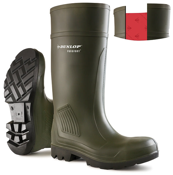 Dunlop Purofort Professional Green ALL SIZES Boots - ONE CLICK SUPPLIES