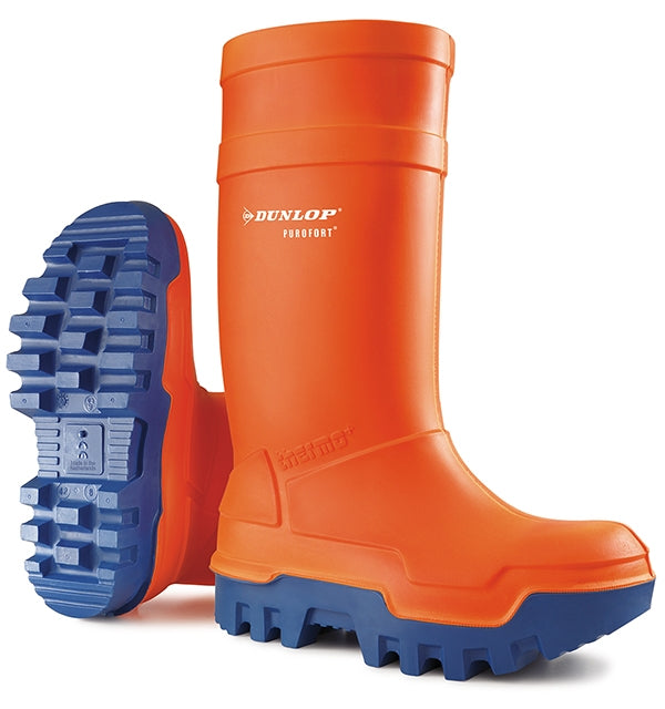 Dunlop Purofort Thermo Orange ALL SIZES Boots - ONE CLICK SUPPLIES