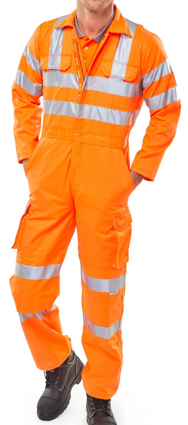 Beeswift Rail Spec 48 Coverall (All Sizes) - ONE CLICK SUPPLIES