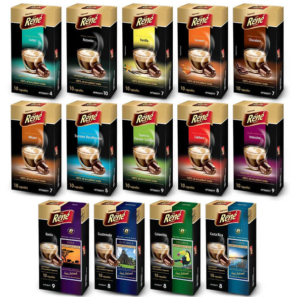Nespresso Compatible Pods Multi Pack 10 Capsules PODS ONLY - ONE CLICK SUPPLIES