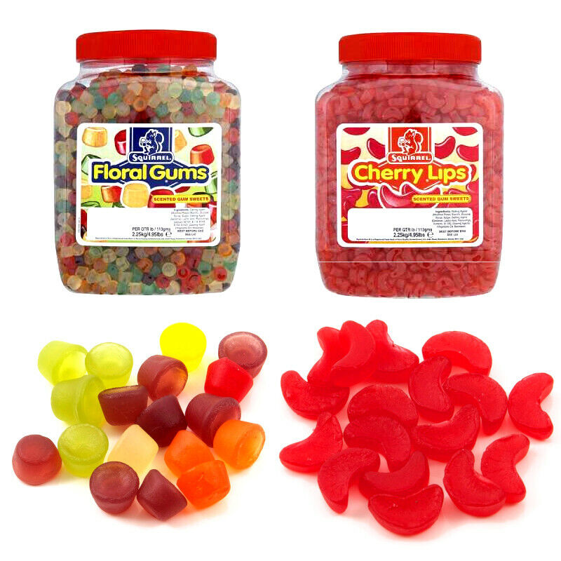 Squirrel Cherry Lips Scented Sweets 2.25kg Resealable Tub