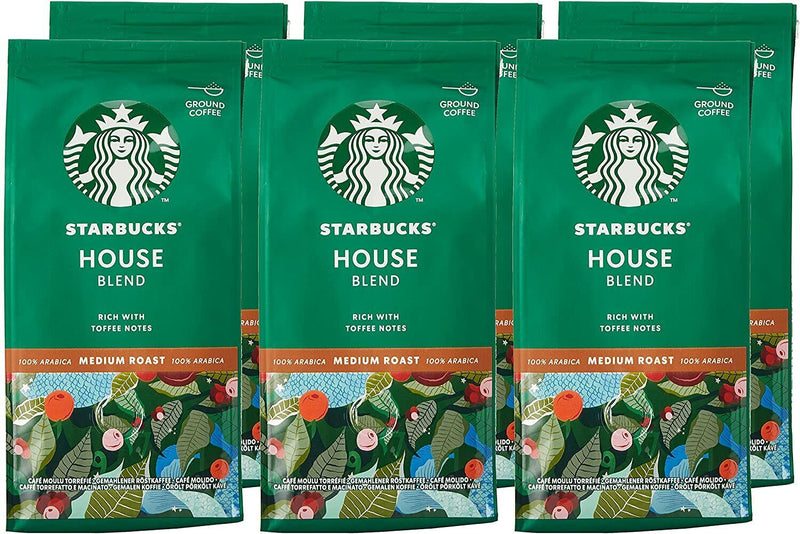 Starbucks Medium House Blend Ground Filter Coffee, 100% Arabica, 200g
