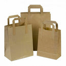 Durakraft Paper Bags with Handles x 250 {Medium Brown} - ONE CLICK SUPPLIES