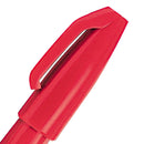 Pentel Original Sign Pen S520 Fibre Tip Pen 2mm Tip 1mm Line Red (Pack 12) - S520-B - ONE CLICK SUPPLIES