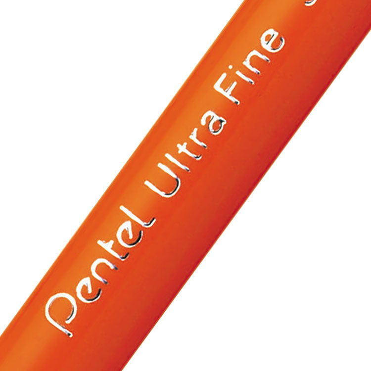 Pentel Ultra Fine Fineliner Pen 0.6mm Tip 0.3mm Line Black (Pack 12) - S570-A - ONE CLICK SUPPLIES