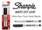 Sharpie Black Permanent Marker Ultra Fine Pack 2's - ONE CLICK SUPPLIES