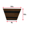 Fixtures Barrel Design Light Brown Trough 50cm x 25.5cm x 19.5cm - ONE CLICK SUPPLIES