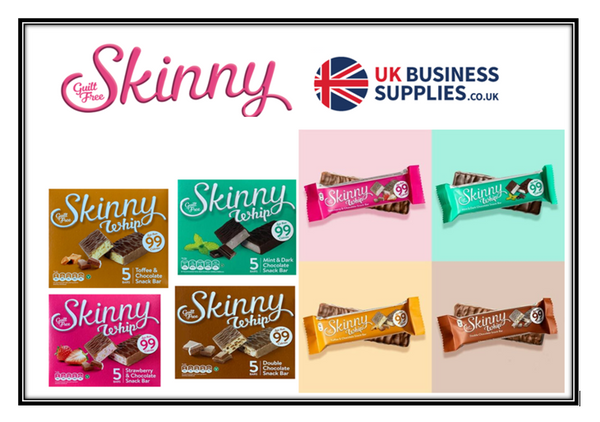 Mixed Case Offer:  Full Case Skinny Whips 5 Case of Each Per Box {20 Boxes} - ONE CLICK SUPPLIES