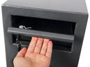 Phoenix Cashier Day Deposit Security Safe Key Lock Graphite Grey SS0992KD - ONE CLICK SUPPLIES