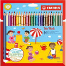 Stabilo Trio Thick Colouring Pencils Pack 24's - ONE CLICK SUPPLIES