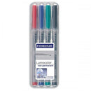 Staedtler 315 Lumocolor Assorted Non-Permanent Pack 4's - ONE CLICK SUPPLIES