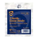 Click Medical Sterile Gauze Swabs 7.5x7.5cm (Pack 5 - 25 Total) - ONE CLICK SUPPLIES