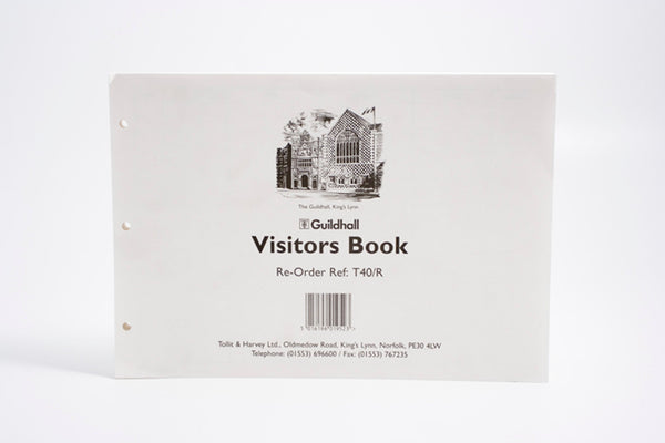 Guildhall Visitor Book Loose Leaf Refills (Pack 50 Sheets) T40/RZ - ONE CLICK SUPPLIES