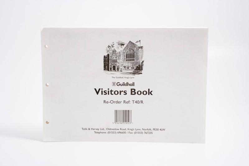 Guildhall Visitor Book Loose Leaf Refills (Pack 50 Sheets) T40/RZ - ONE CLICK SUPPLIES