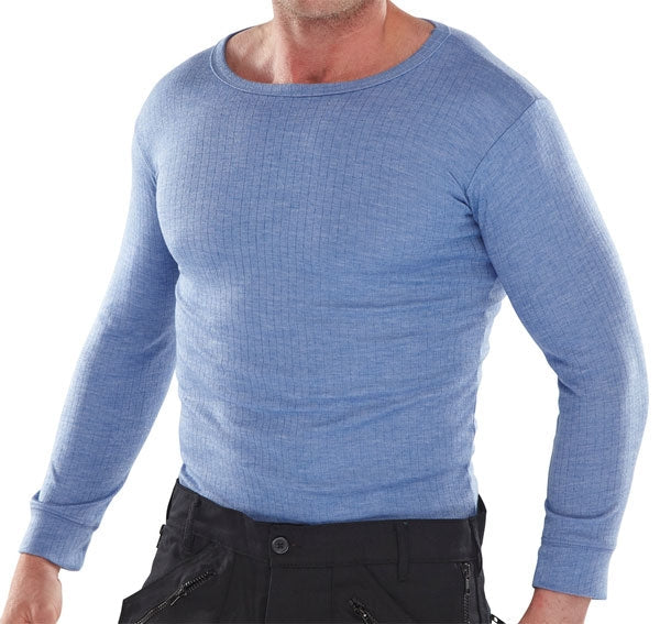 Beeswift Thermal Vest LS Blue (All Sizes) - ONE CLICK SUPPLIES