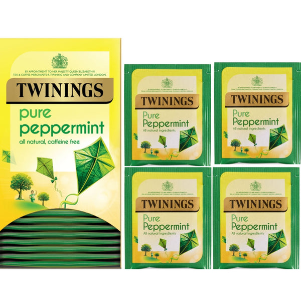 Twinings Pure Peppermint Herbal Infusion Tea Bags (Pack of 20) F09612 - ONE CLICK SUPPLIES