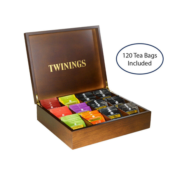 Twinings 12 Compartment Display Box & 120 Mixed Twinings Tea (Multi Pack Offer) - ONE CLICK SUPPLIES