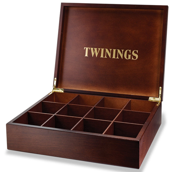 Twinings 12 Compartment Wooden Display Box (Empty) - ONE CLICK SUPPLIES