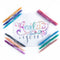 Tombow TwinTone Dual Tip Marker 0.8mm and 0.3mm Line Bright Assorted Colours (Pack 12) - WS-PK-12P-1 - ONE CLICK SUPPLIES