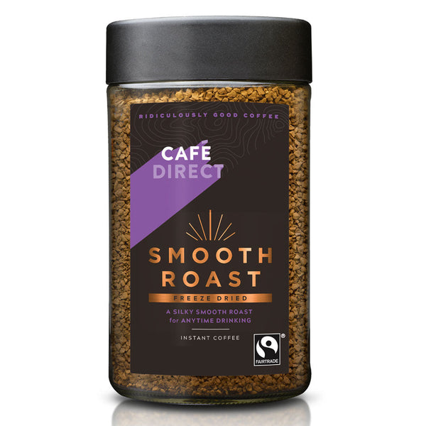 Cafe Direct Smooth Roast Fairtrade Coffee 6 x 100g - ONE CLICK SUPPLIES