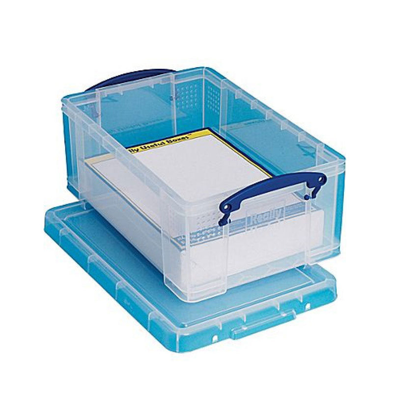Really Useful Clear Plastic Storage Box 9 Litre - ONE CLICK SUPPLIES