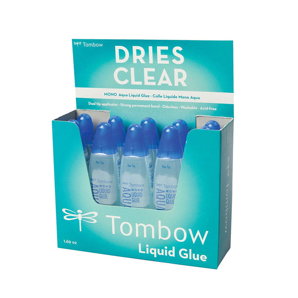 Tombow Aqua Liquid Glue Dual Tip Pack 10's - ONE CLICK SUPPLIES