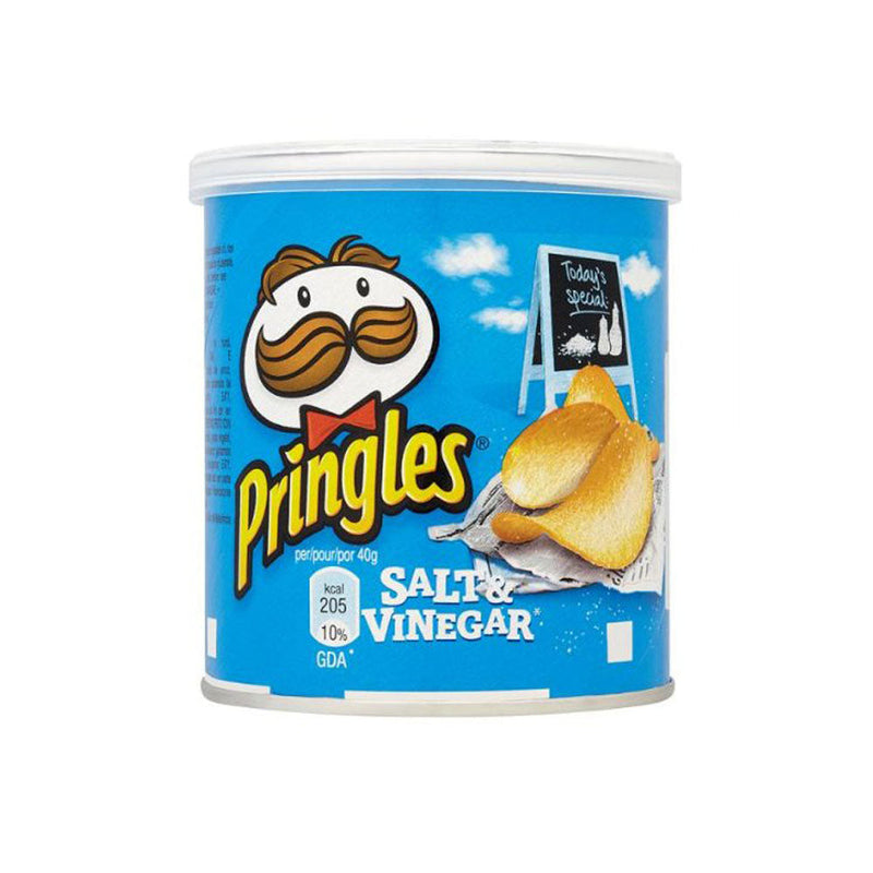 Pringles Salt & Vinegar Crisps 40g x 12 per case - ONE CLICK SUPPLIES