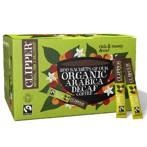Clipper Organic & Fairtrade Instant Coffee 200 Sticks Decaf - ONE CLICK SUPPLIES