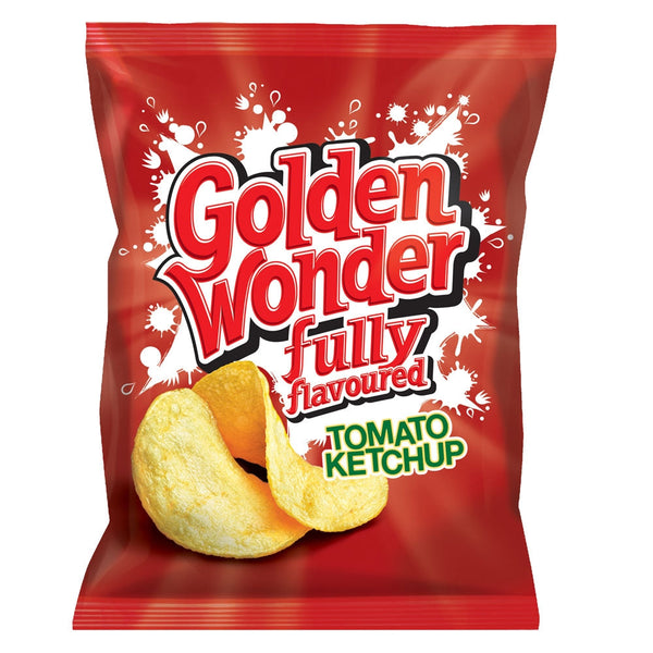 Golden Wonder Crisps Tomato Ketchup Pack 32's - ONE CLICK SUPPLIES