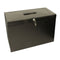 Cathedral Metal File Box Home Office Foolscap Black HOBK - ONE CLICK SUPPLIES