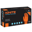 Ignite Orange Powder Free Medium Nitrile Gloves 100's - ONE CLICK SUPPLIES