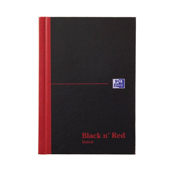 Black n' Red Casebound Hardback Notebook 192 Pages A6 (Pack of 5) 100080429 - ONE CLICK SUPPLIES
