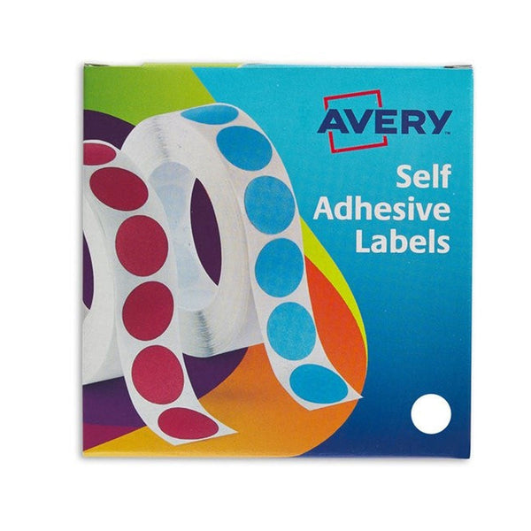 Avery 24-404 19mm White Labels Pack 1400's - ONE CLICK SUPPLIES