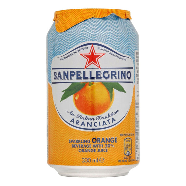 San Pellegrino Aranciata Orange 330ml Cans (Pack of 24) 12441812 - ONE CLICK SUPPLIES