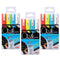 Uni Chalk Markers Medium Assorted Pack 4  1.8 - 2.5mm line width - ONE CLICK SUPPLIES