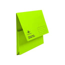 Pukka Pads Brights Document Wallets Foolscap Half Flap Green 50's (8283-DOC) - ONE CLICK SUPPLIES