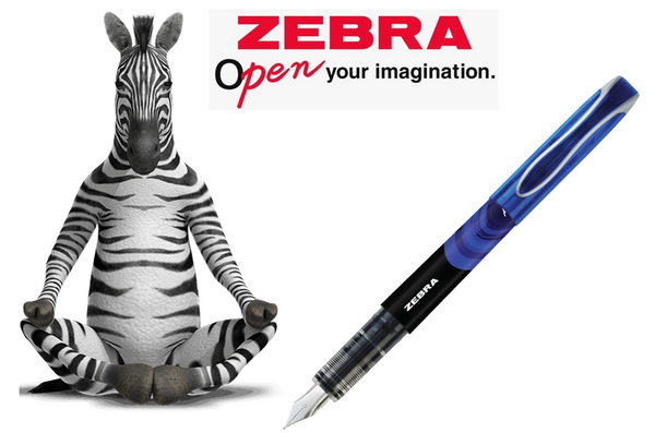 Zebra Fuente Disposable Blue Fountain Pen - ONE CLICK SUPPLIES